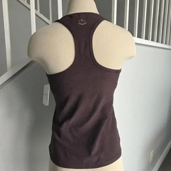Beyond Yoga Spacedye Step Up Racerback Tank Dark Brown Women’s Size Medium NWT - Picture 3 of 9